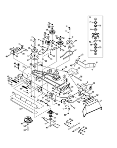 Part Location Diagram of 703-07641 Cub Cadet Spring Mount Plate